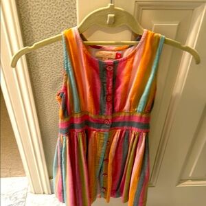 Pink Chicken Multicolor Striped Dress
